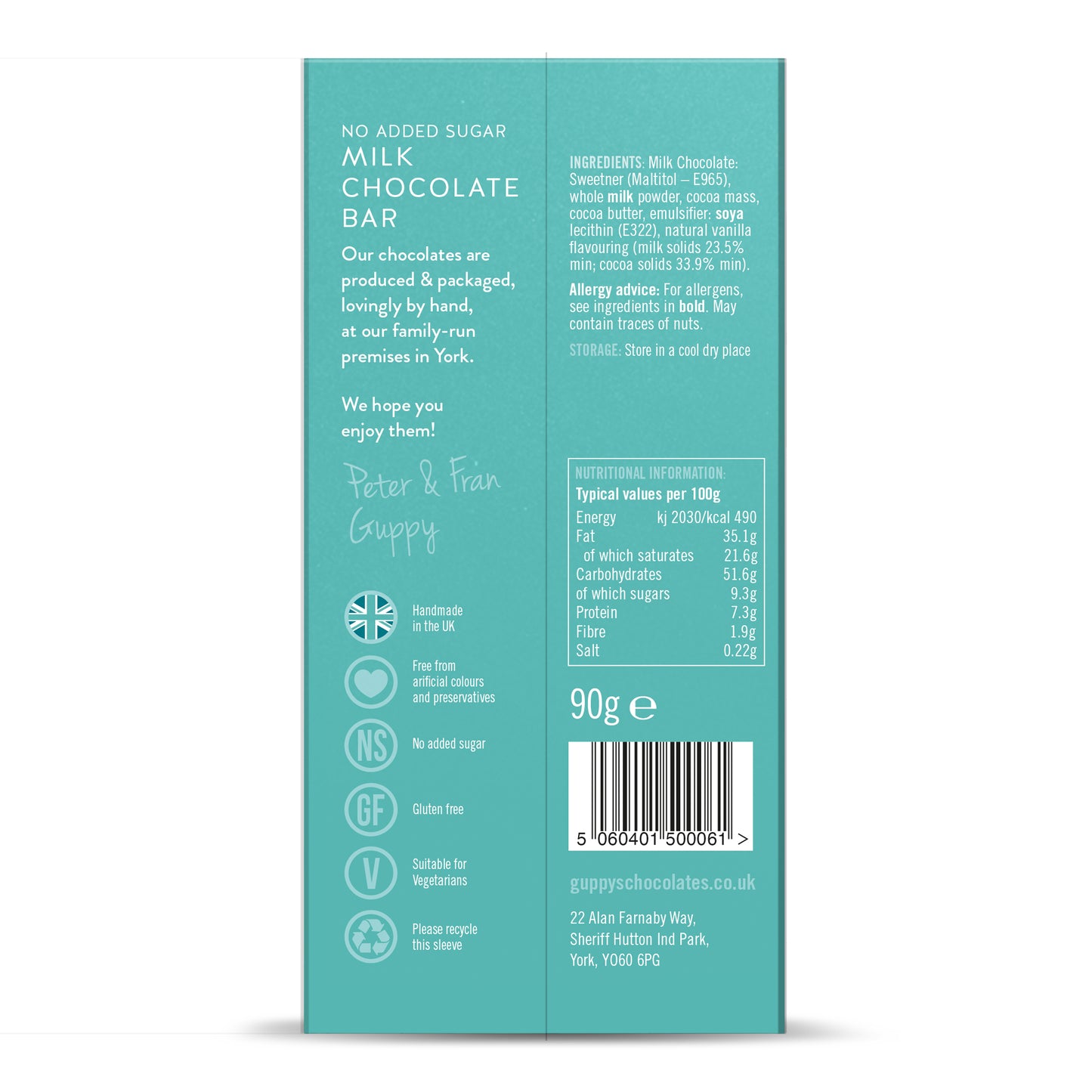 No Added Sugar Chocolate Bar