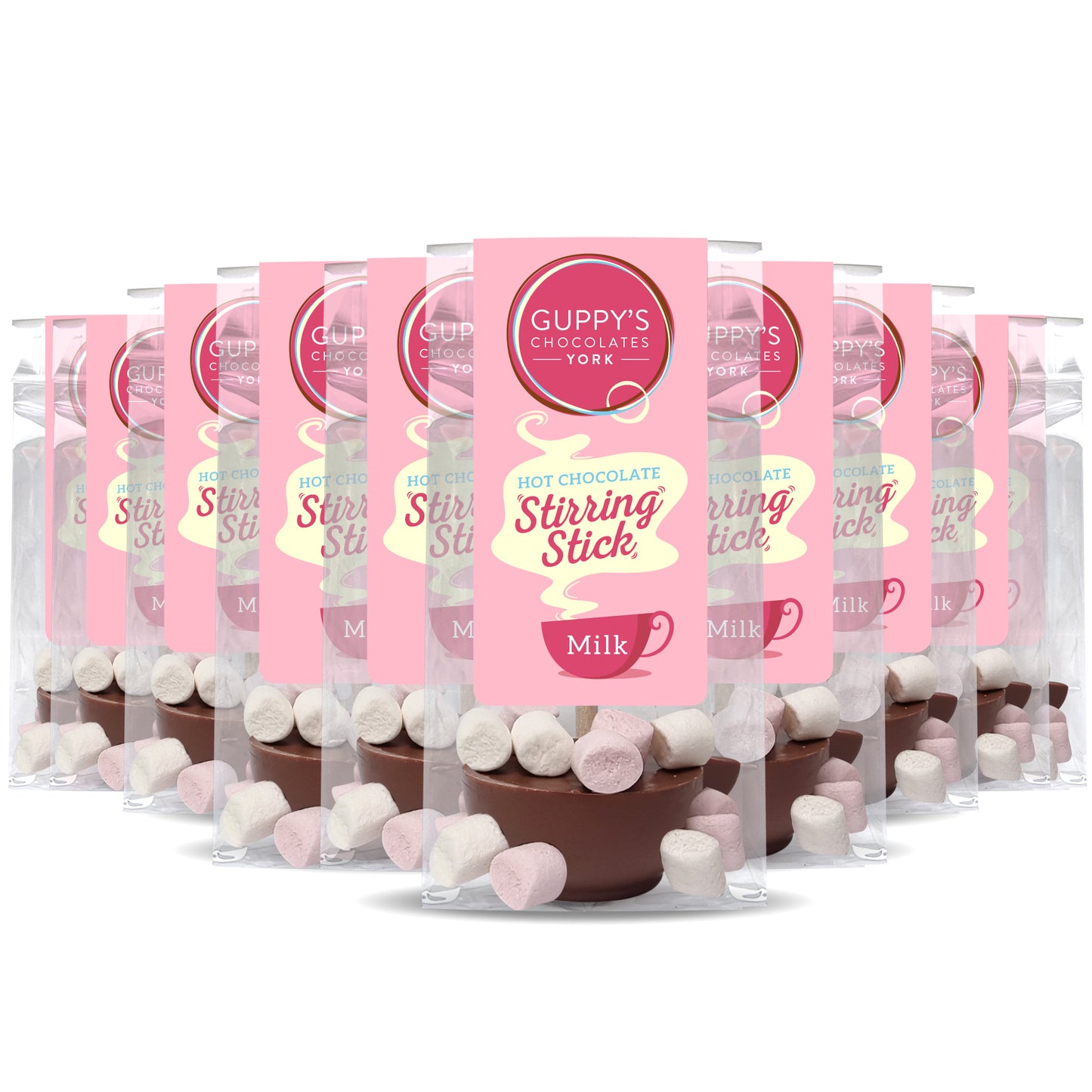 Bagged Milk Hot Chocolate Stirrers with Marshmallows