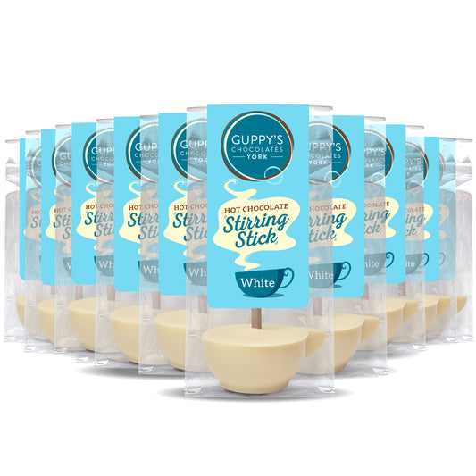 Bagged White Hot Chocolate Stirrers