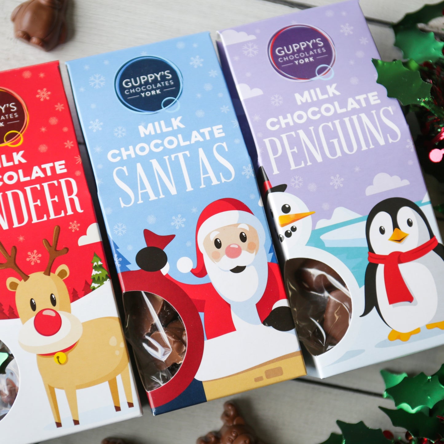 Milk Chocolate Penguin Shapes