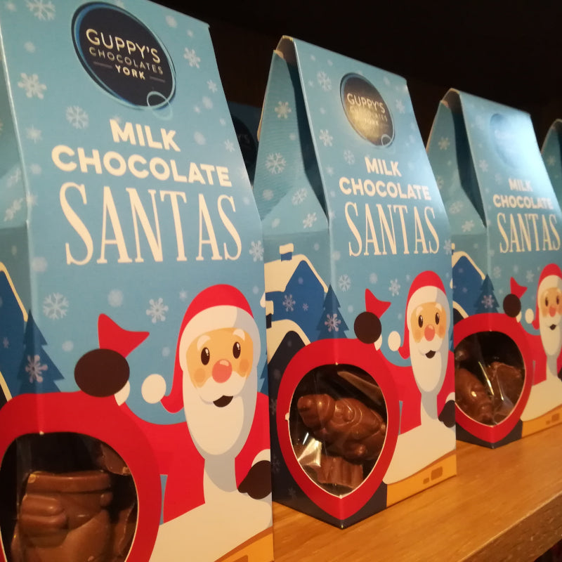 Milk Chocolate Santa Shapes