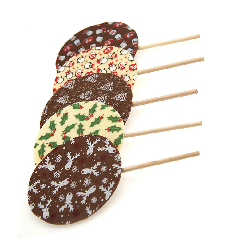 Chocolate Santa Lollies