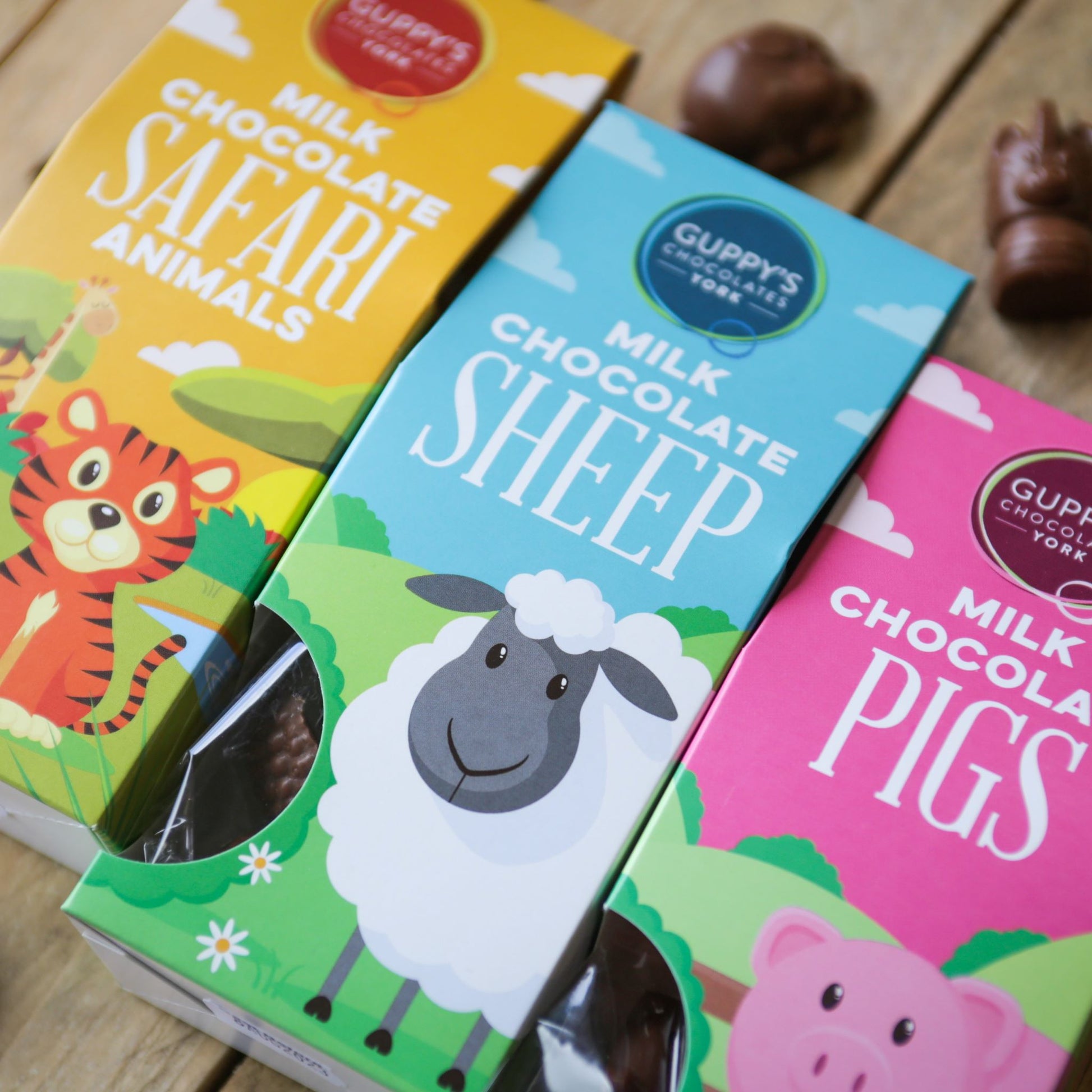 Milk Chocolate Safari Animal Shapes