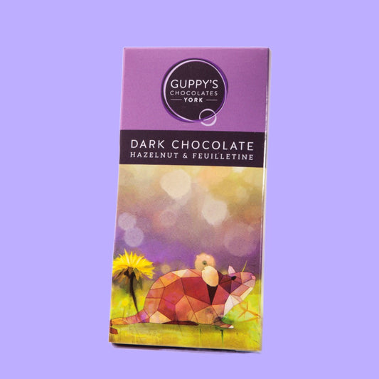 Dark Chocolate Bar with Hazelnut & Feuilletine