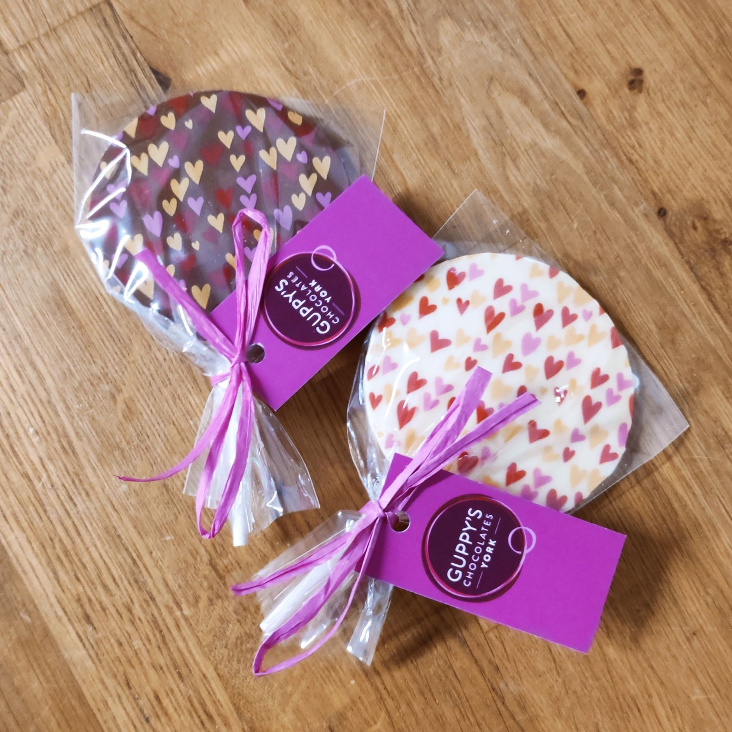 Chocolate Heart Lollies