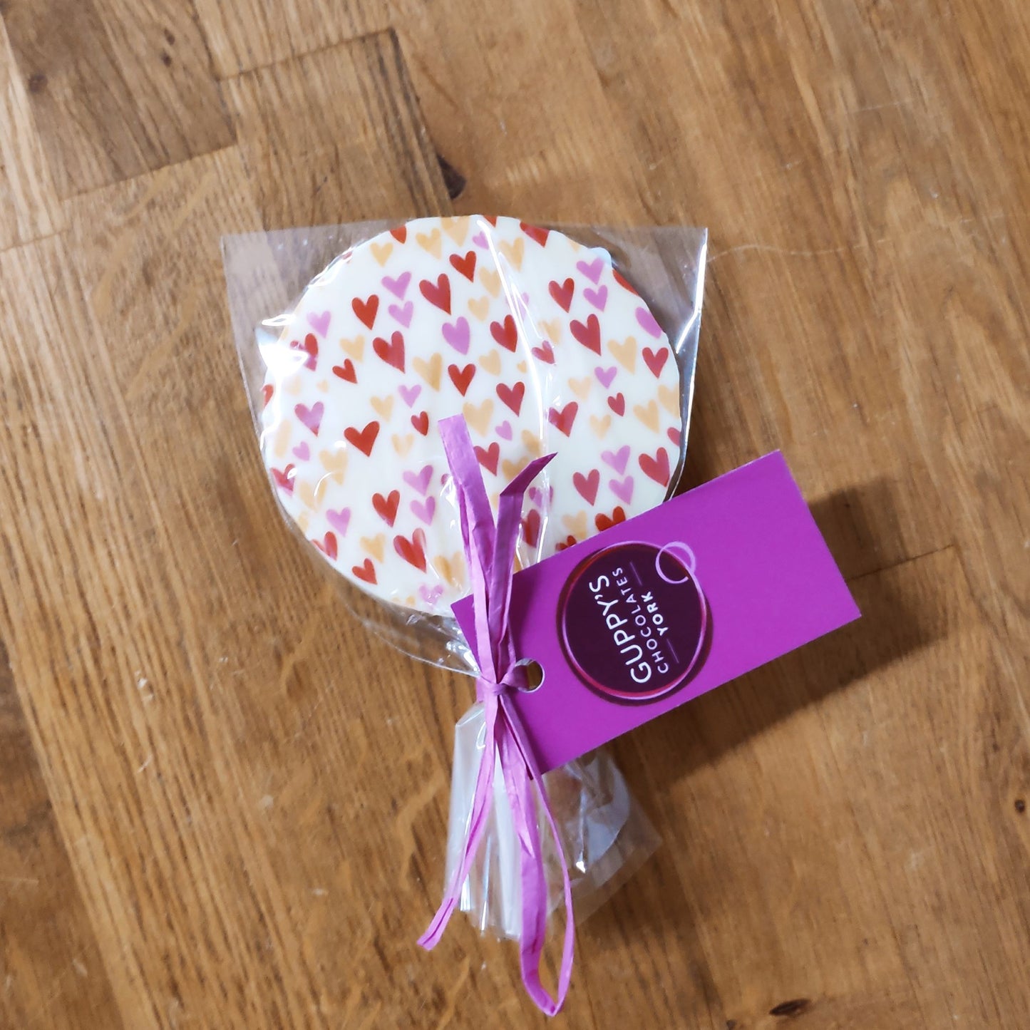 White Chocolate Heart Lollies