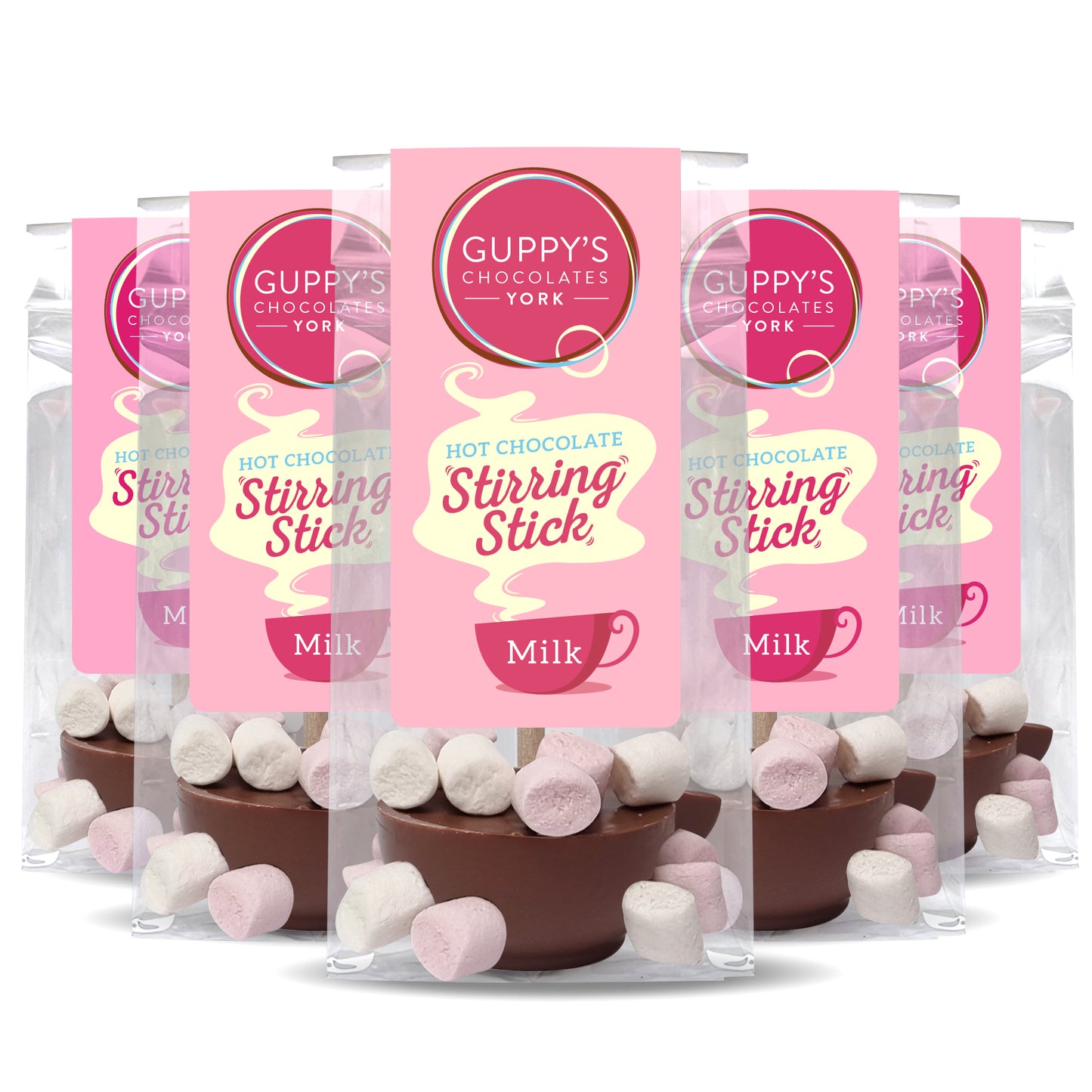 Bagged Milk Hot Chocolate Stirrers with Marshmallows