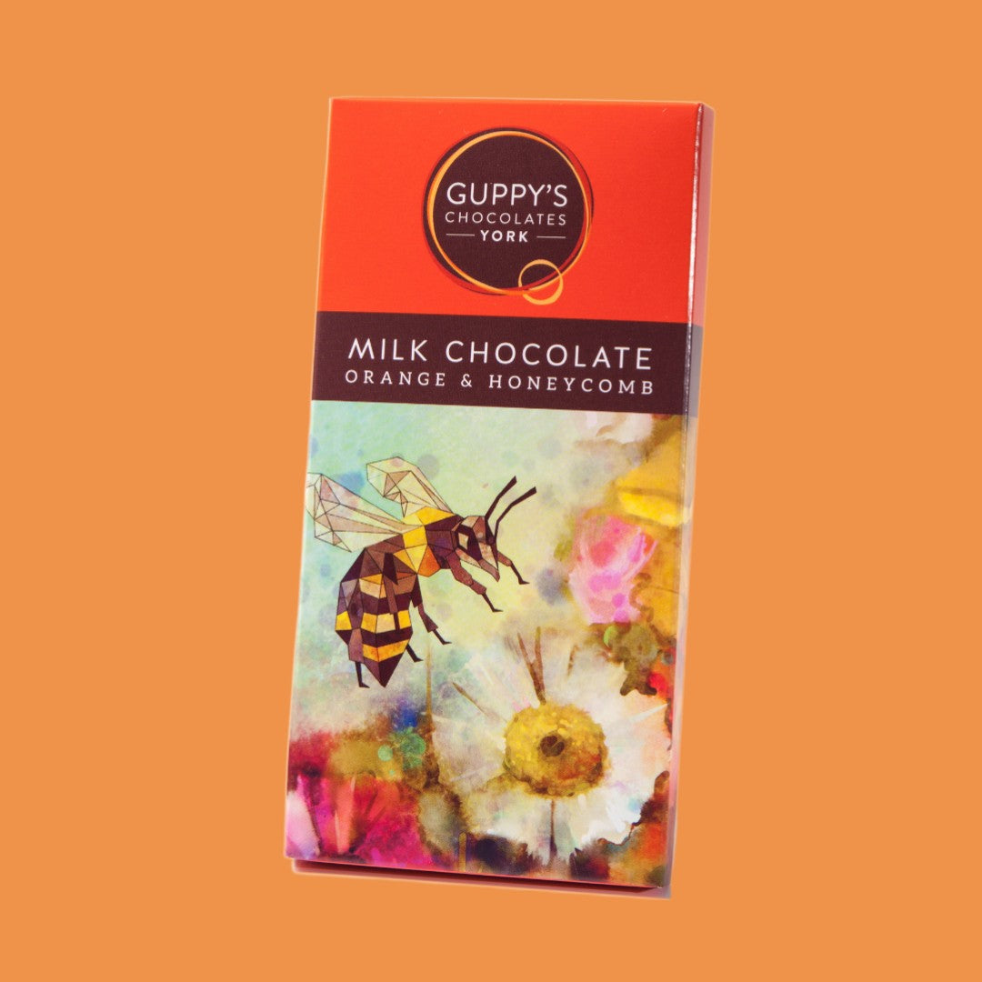 Milk Chocolate Bar with Orange & Honeycomb