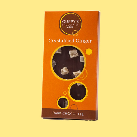 Dark Chocolate Bar with Crystalised Ginger
