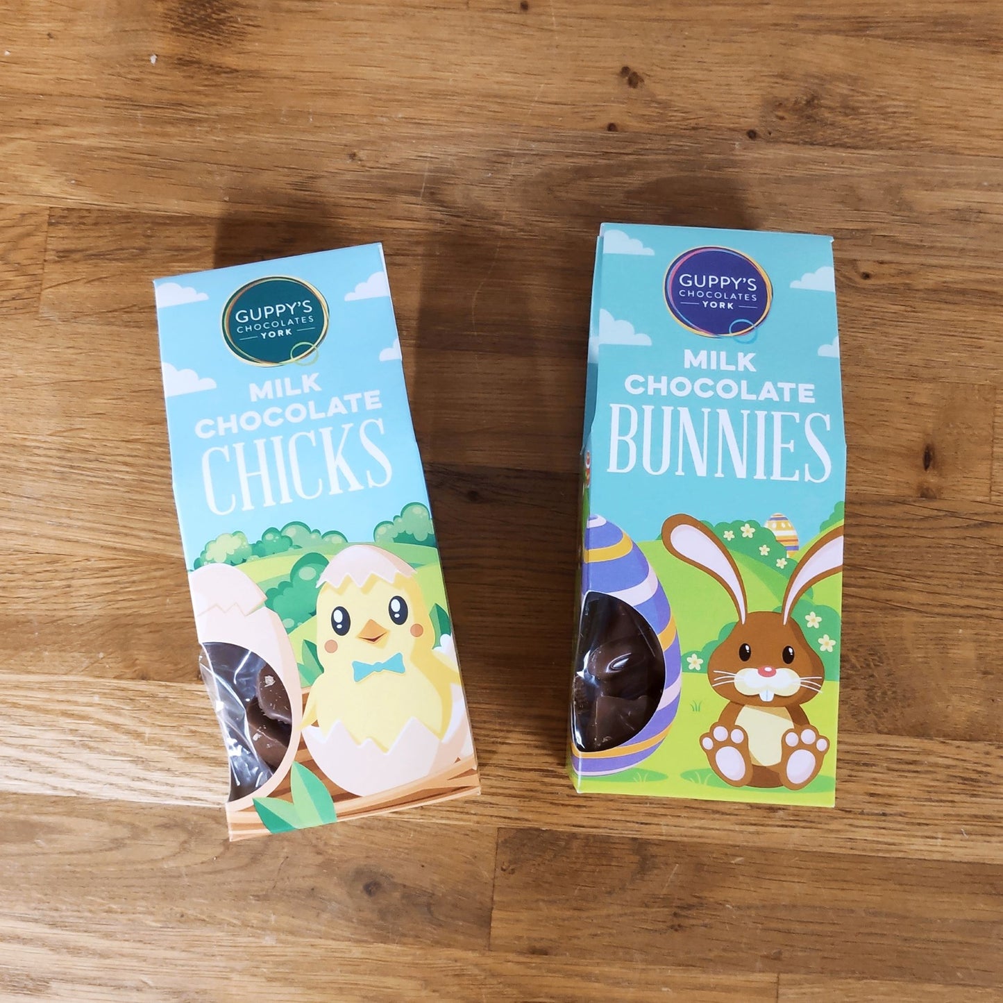 Milk Chocolate Chick and Bunny Shapes