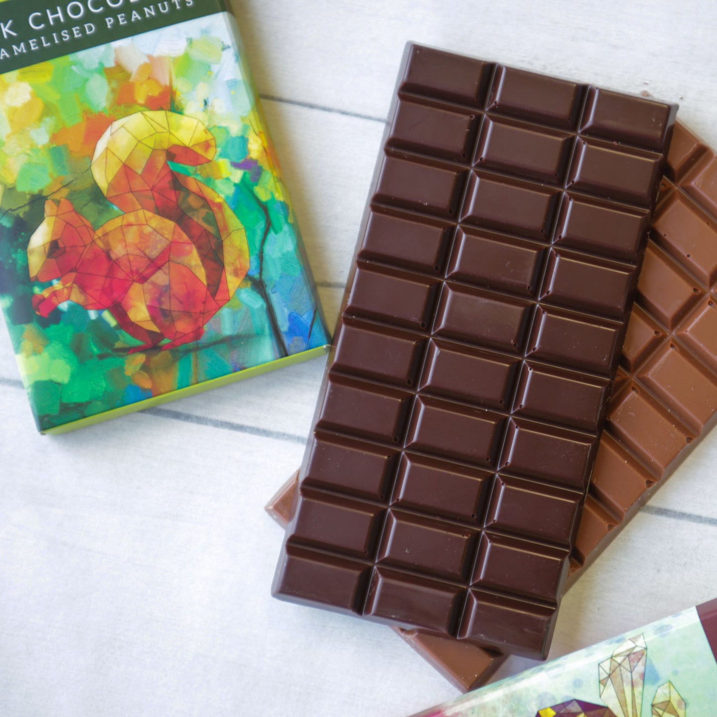 Milk Chocolate Bar with Roasted Peanuts